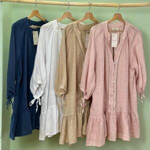 Made in Italy Puro Lino Tunic Dress